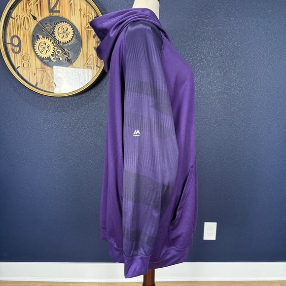 Majestic Purple Colorado Rockies ThermaBase Hoodie 4X - Picture 5 of 6